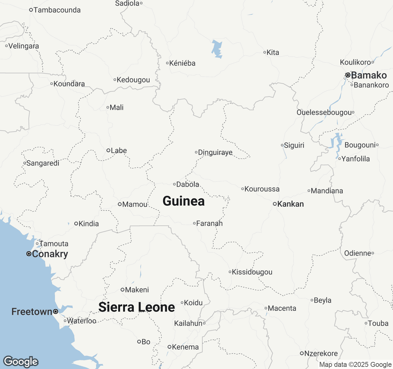 Map of Guinea